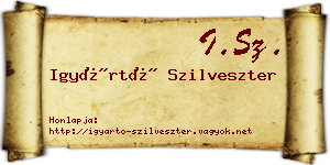 Igyártó Szilveszter névjegykártya