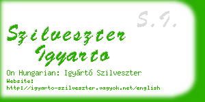 szilveszter igyarto business card